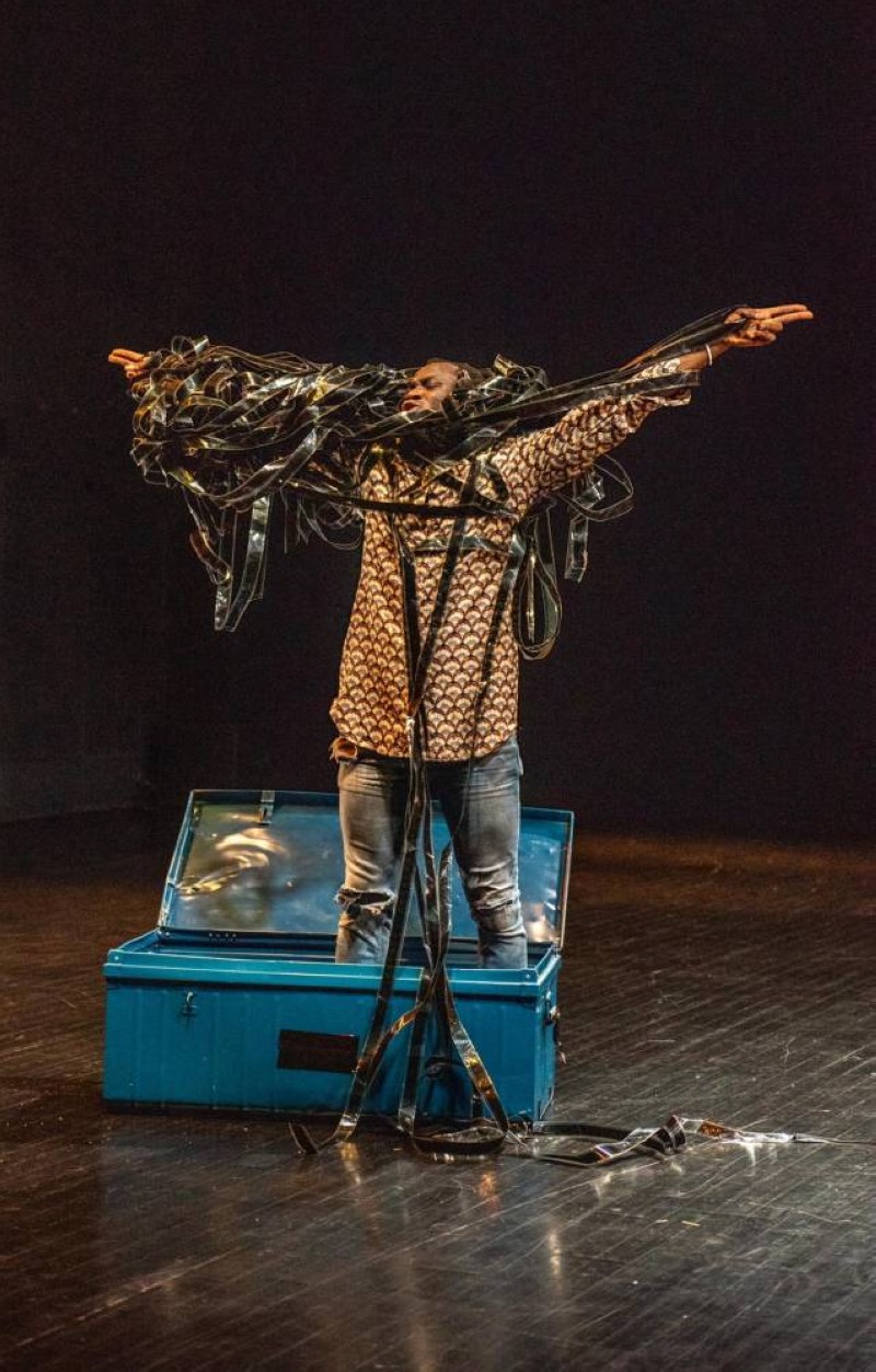 Le chorégraphe Christian Kossa, à Montpellier en France  lors d'une présentation du spectacle "Nahibly une histoire again". (Photo Dr)
