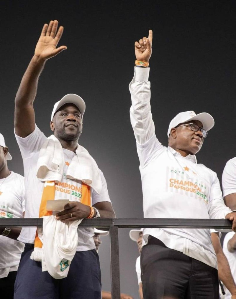 Fae et Idriss Diallo lors de la parade des Éléphants (DR)