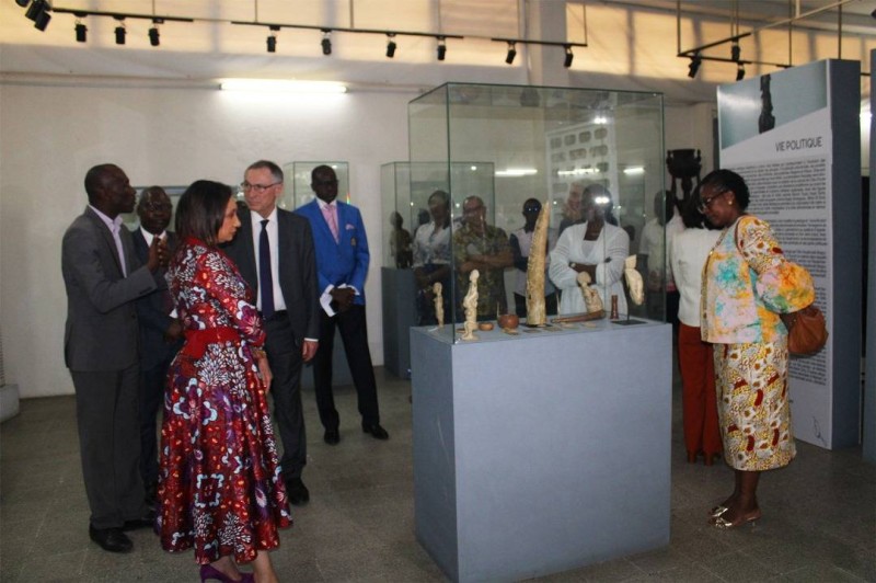Les membres de la délégation françaises ont découvert la richesse du Musée des civilisations de Côte d'Ivoire. (Ph: Dr)
