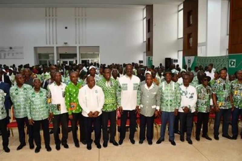 Les cadres de la zone ouest Zadi du Pdci apportent leur soutien à Tidjane Thiam. (Ph: Dr)