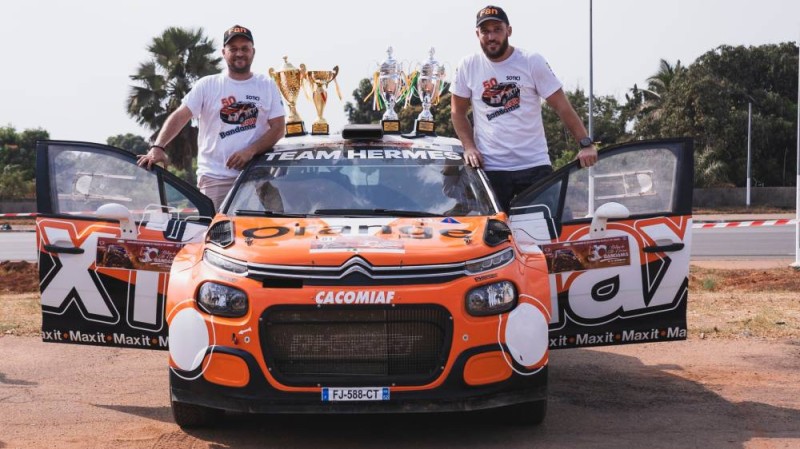 Gary Chaynes et son co-pilote Romain Comas ont triomphé à la 50e édition du rallye Bandama