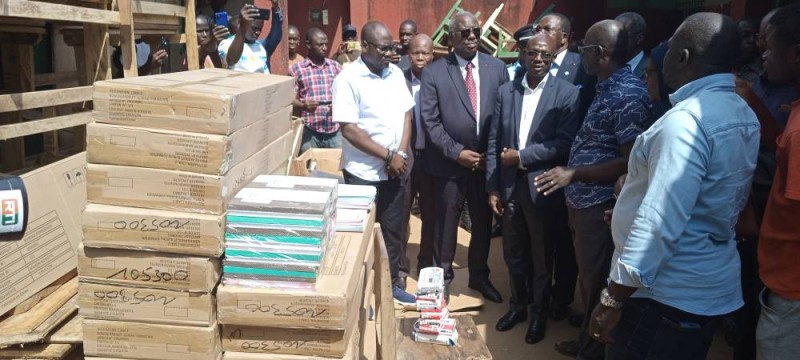 Le geste du ministre-gouverneur va soulager les élèves du groupe scolaire Cha Hélène qui ont perdu leurs classes (DR)