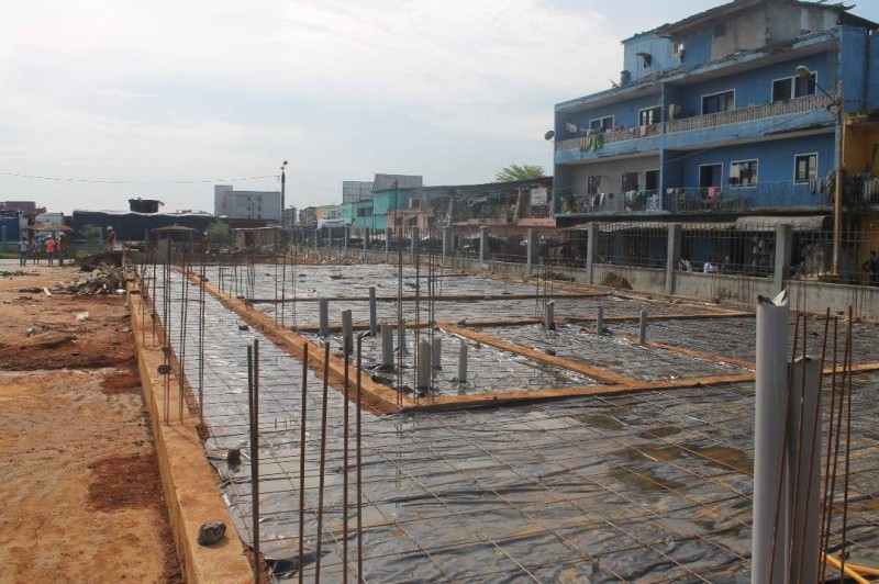 Peu à peu, le bâtiment commence à prendre forme. (DR)