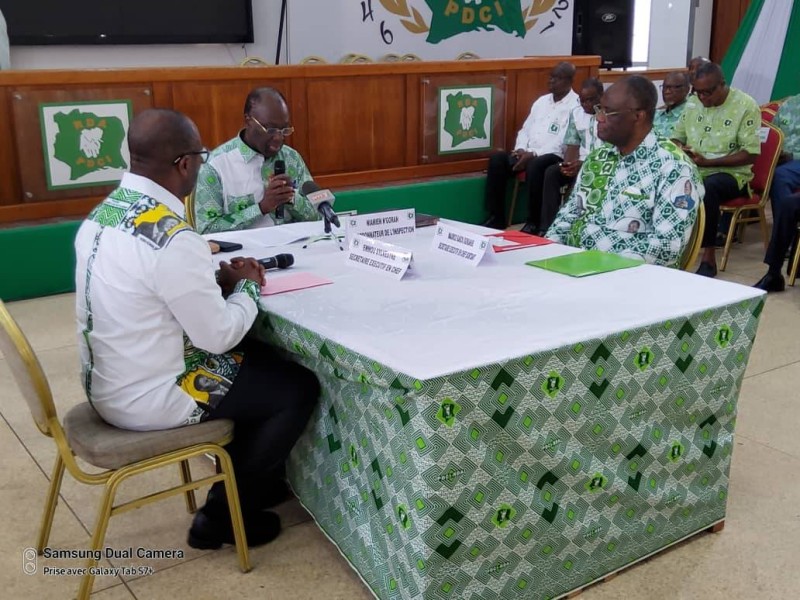 Le vice-président Niamien N'Goran a présidé cette cérémonie de passation des charges. (Ph: Dr)