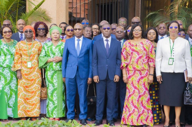 Le directeur de cabinet adjoint, Bamba Vassogbo, représentant le ministre des Finances et du Budget, qui a présidé cette cérémonie. (Ph: Dr)