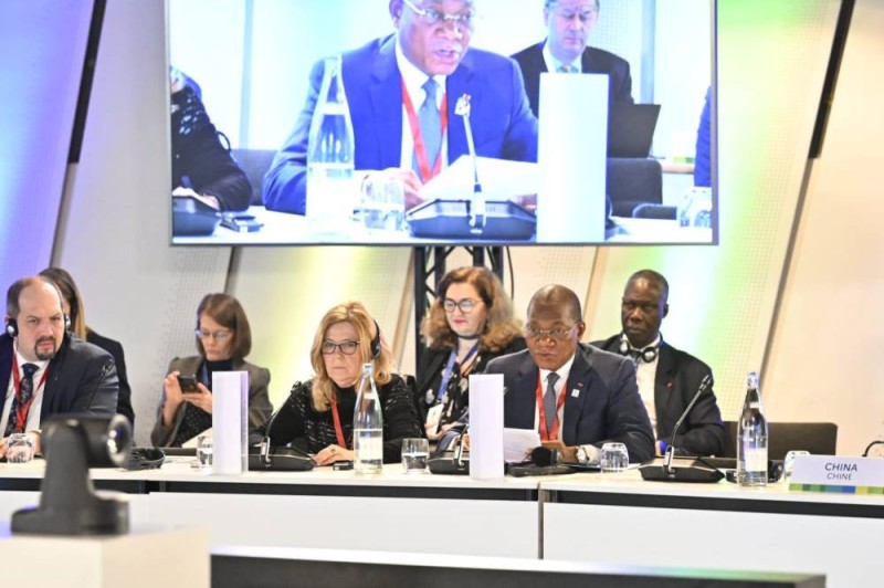 Bruno Koné intervient au forum mondial (DR)