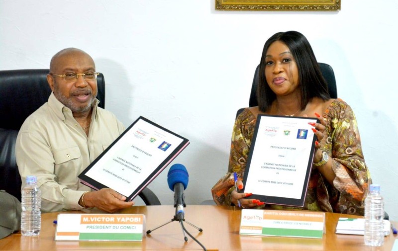 M. Victor Yapobi et Mme Karitia Coulibaly-De Medeiros