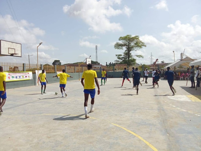 Un macht de football pour une sensibilisation (Photo Bavane)