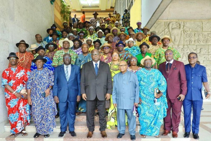 Pour l’hommage au Chef de l’Etat, Laurent Tchagba a convié les chefs des 63 villages Atchan et tous les 35 chefs des villages Akyé du District Autonome d'Abidjan aux préparatifs