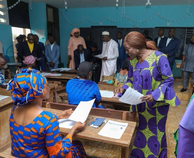Mariatou Koné a donné le top départ du concours de recrutement régionalisé du Cafop à Odienné. (Ph: Dr)