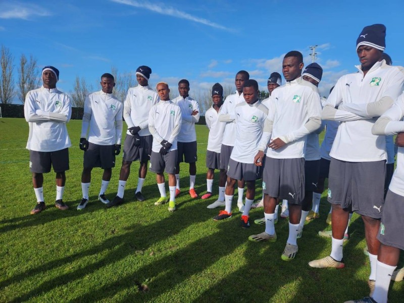 Les Éléphants U17 ont fait leur premier entraînement. (Ph: Dr)
