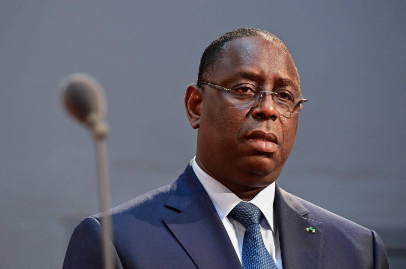 President of Senegal Macky Sall attends the Vaccine Equity for Africa event in Berlin on August 27, 2021, amid the ongoing coronavirus Covid-19 pandemic. (Photo by Tobias SCHWARZ / AFP) GERMANY-EU-SENEGAL-RWANDA-POLITICS-DIPLOMACY-HEALTH-VIRUS-VACCIN