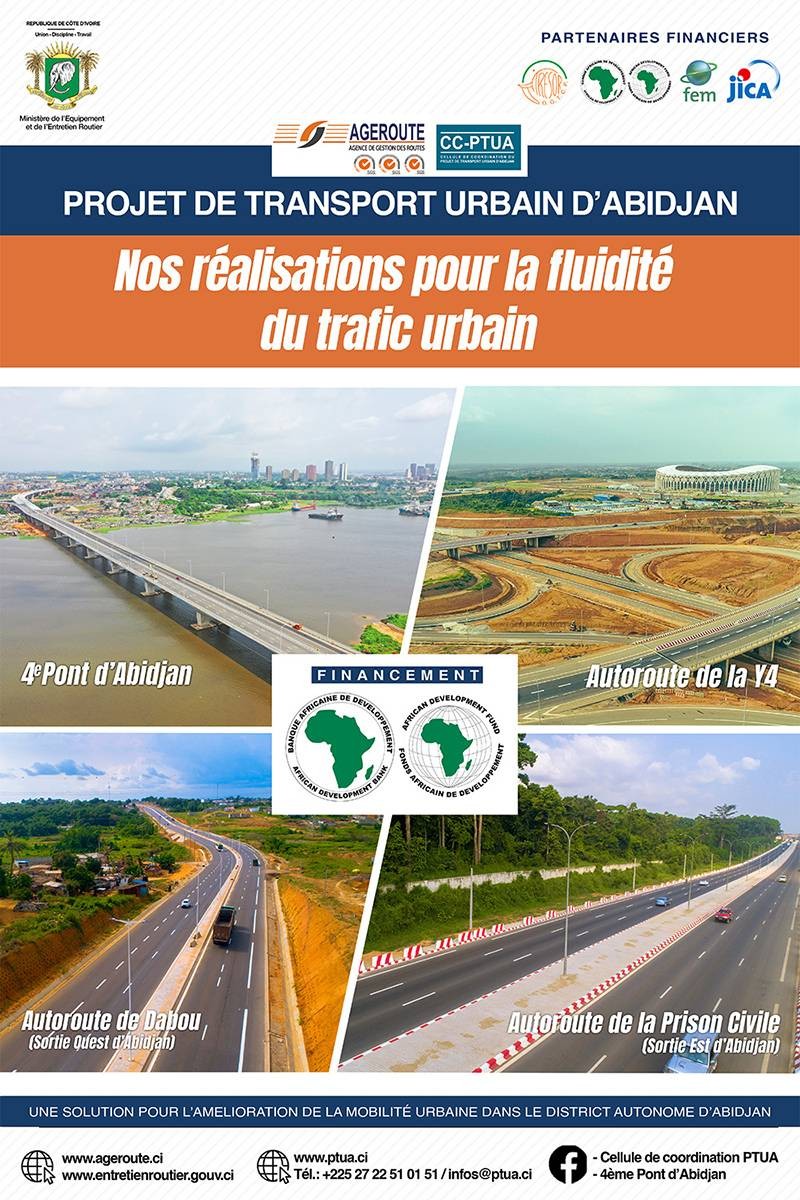 Projet de transport urbain d’Abidjan: nos réalisations pour la fluidité du trafic urbain