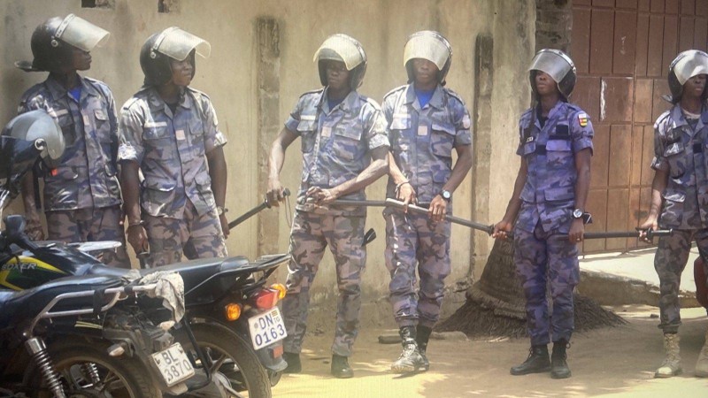 Des policiers togolais en alerte. (Ph: Dr)