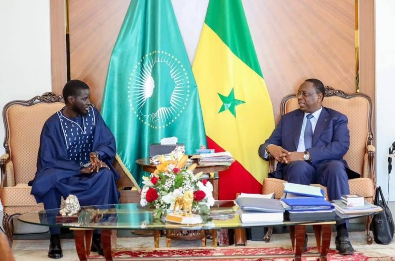Les Présidents Bassirou Faye et Macky Sall