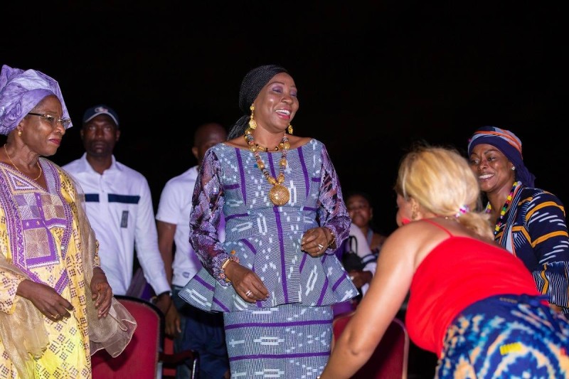 La ministre Kandia Camara a fait le show. (Ph: Dr)