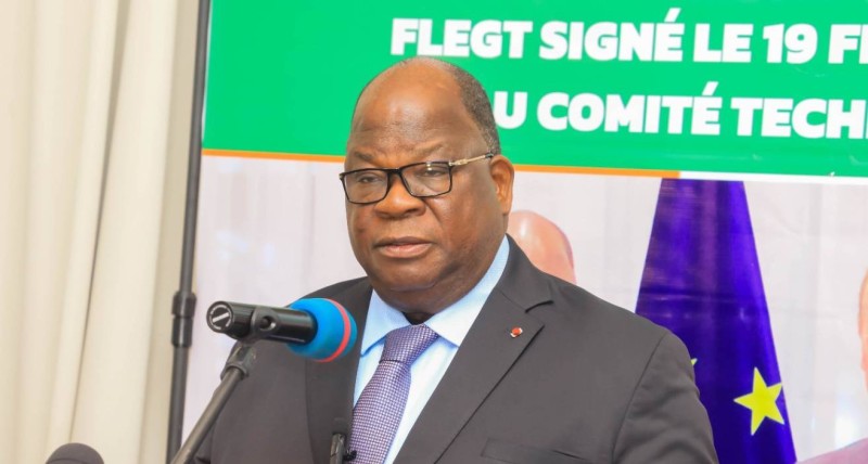 Le ministre des Eaux et Forêts Laurent Tchagba