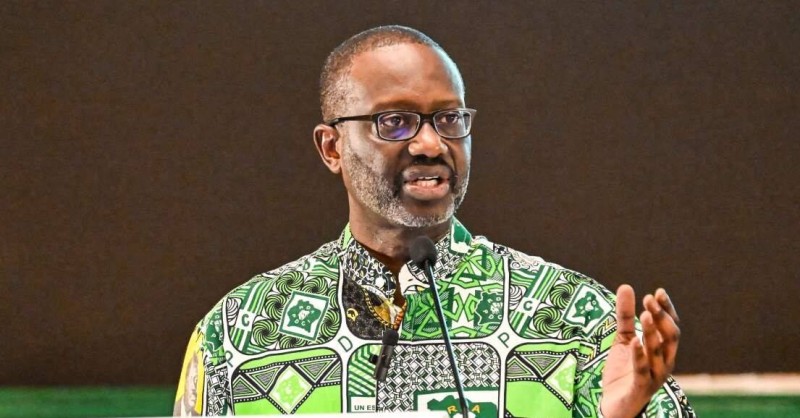 Le président du Pdci, Tidjane Thiam, 