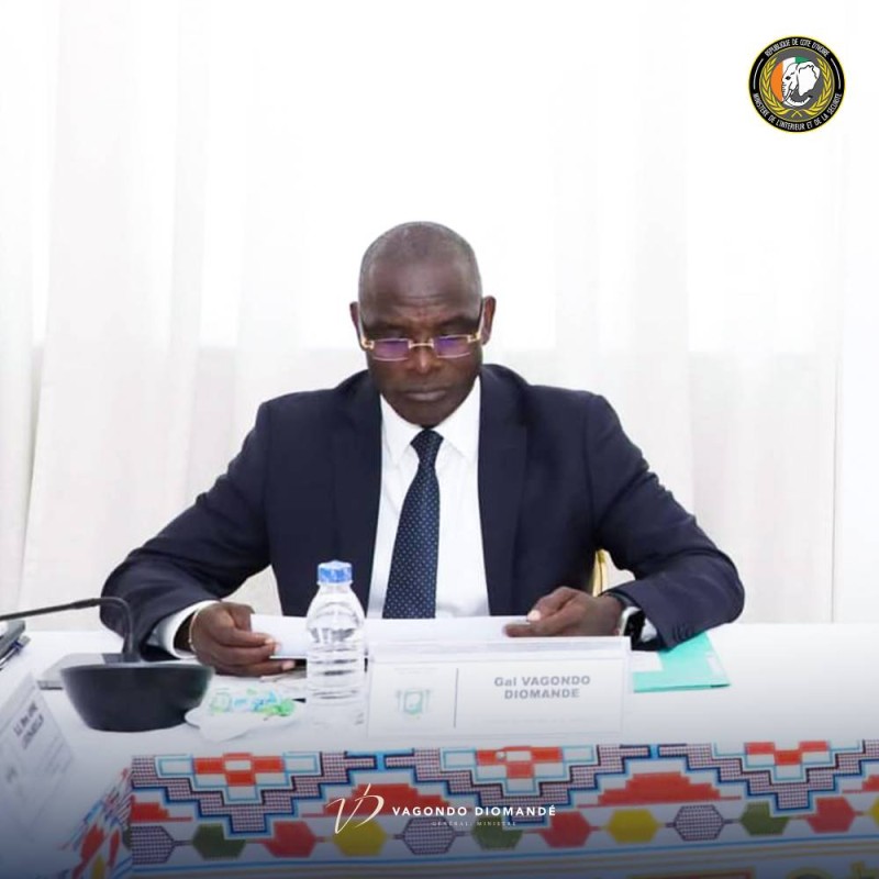 Le général Vagondo Diomandé, ministre de l'Intérieur et de la Sécurité. (Ph: MIS)