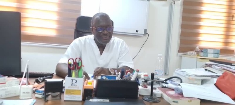 Dr Yao Bessy Raphaël, médecin-chef du centre médical de la Sogb