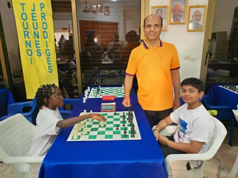 L'ambassadeur indien a encouragé les joueurs. (DR)