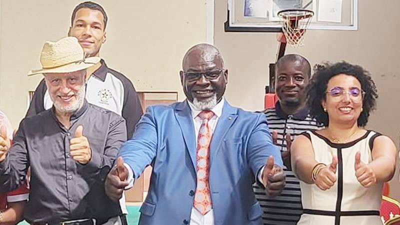 Le président de la Fidec au milieu rêve grand pour les échecs en Côte d'Ivoire. (Ph: Dr)