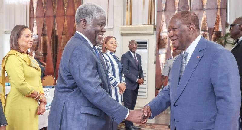 Le Président de la République, Alassane Ouattara, a félicité le Premier ministre pour les performances économiques obtenues. (Ph: Dr)