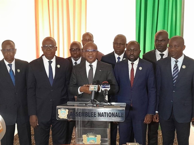La conférence du Ministre Jean Sansab Kambilé après l'adoption du projet de loi en xommissiôn