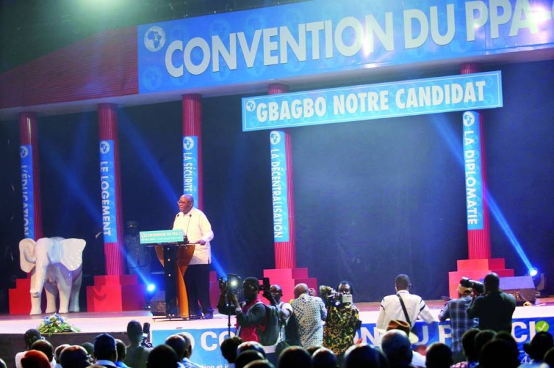 Laurent Gbagbo a présenté son programme de société. (Ph: Sébastien Kouassi)