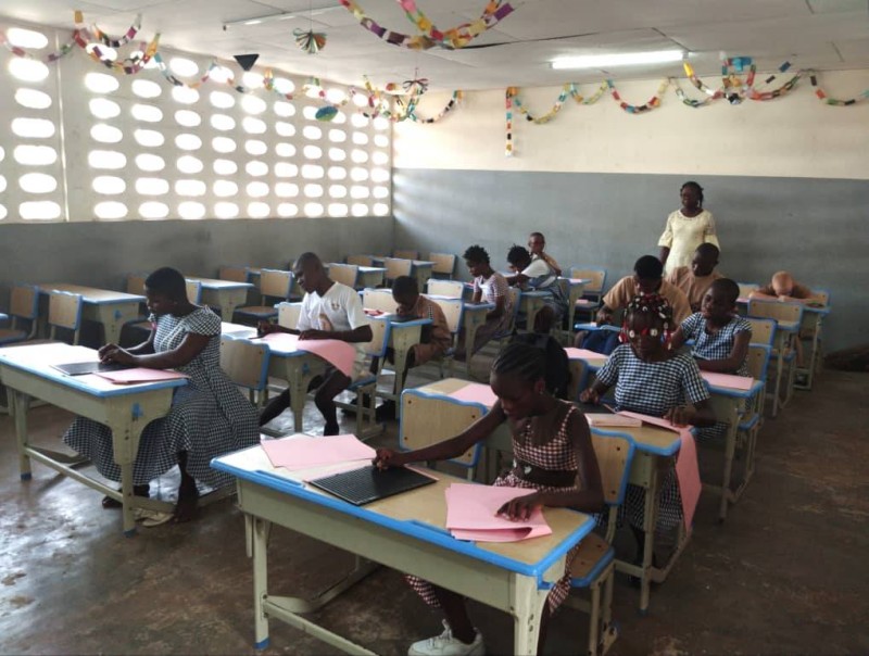 Les enfants en situation de handicap composent pour le Cepe. (Ph: Dr)