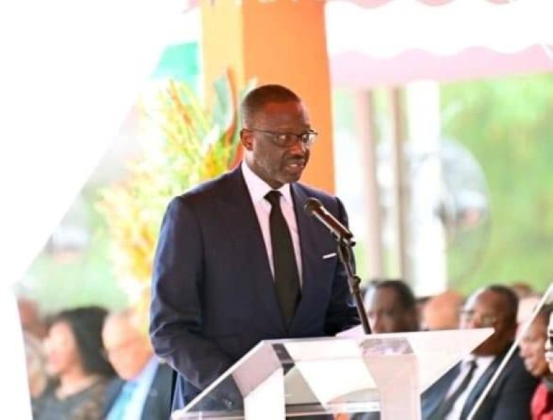Le président du Pdci-Rda, Tidjane Thiam