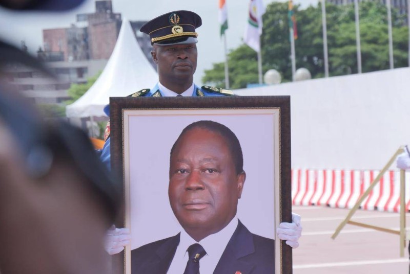Le portrait du président Henri Konan Bédié