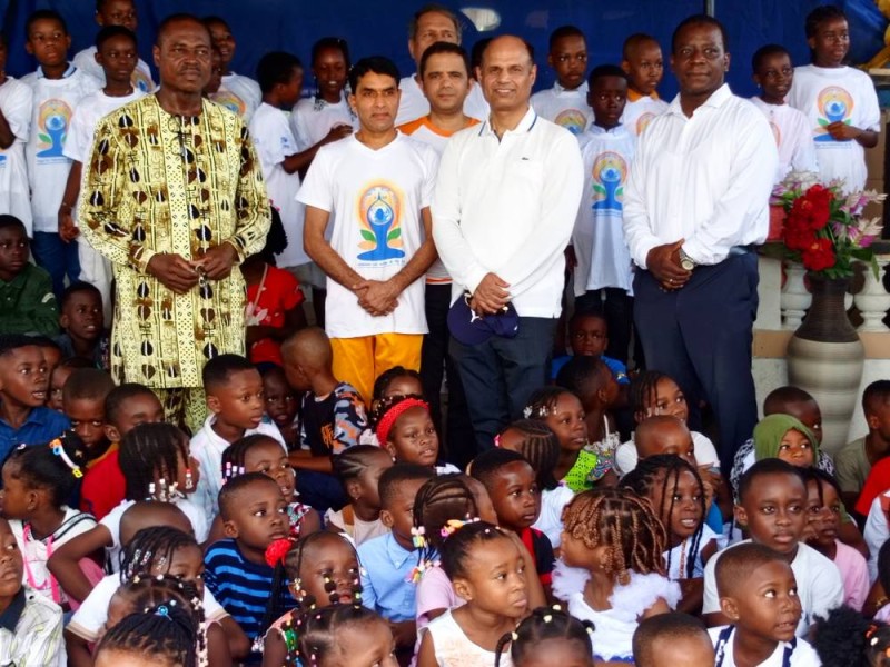 Dr Rajesh Ranjan a été le témoin de nombreux succès des élèves du groupe scolaire Ghandi de Yopougon. (Ph: Dr)