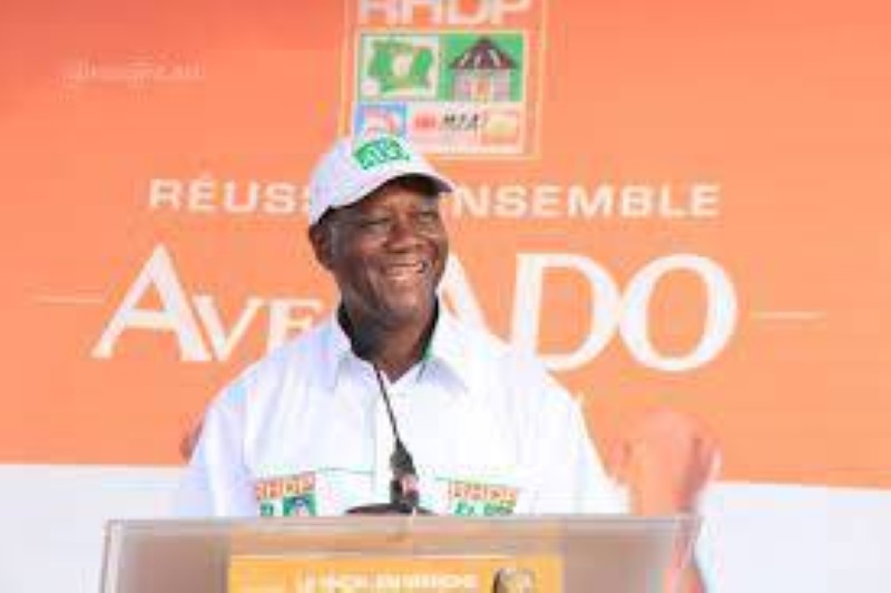 Alassane Ouattara candidat désigné du Rhdp. (Ph: Dr)