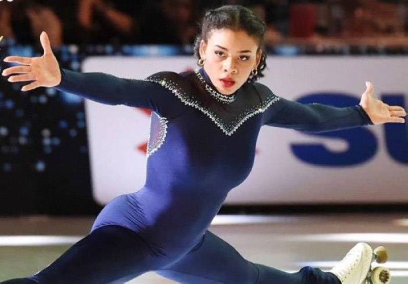 Yene Bonati Corinna Soro excelle dans le patinage artistique. (Ph: Dr)