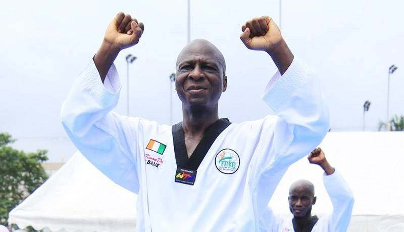 Bamba Cheick Daniel, Grand maître de taekwondo (ceinture noire 7e dan). (Ph: Dr)