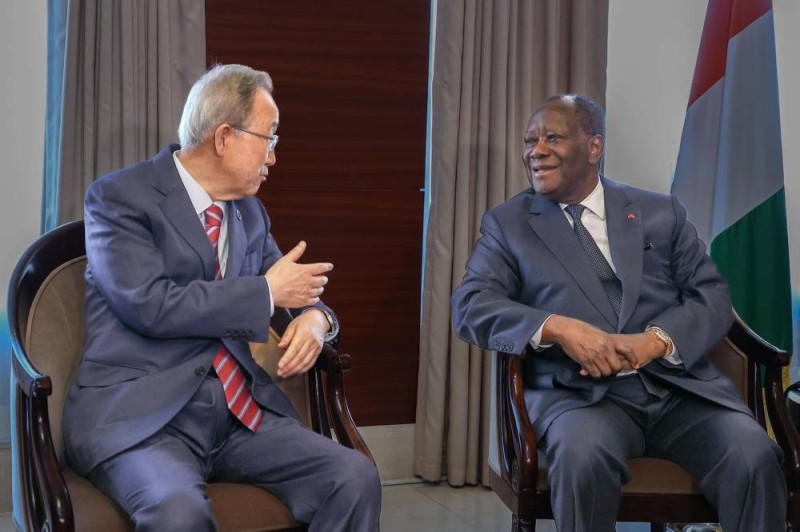 Alassane Ouattara a rencontré Ban-Ki Moon. (Ph: Dr)