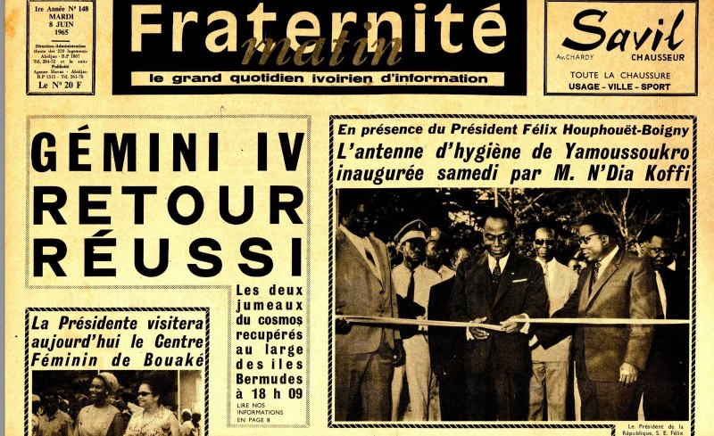 L'histoire de la Côte d'Ivoire à travers les archives de Fraternité Matin. (Ph: Dr)