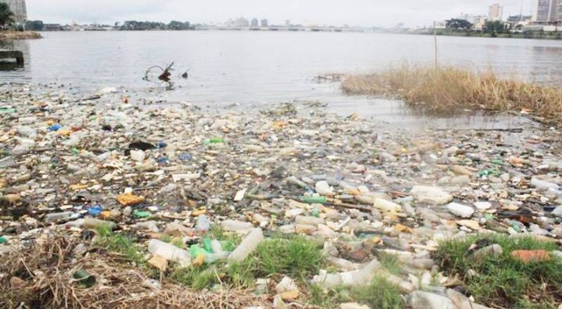 Les ordures domestiques jonchant les bords de la lagune. (Ph: Dr)