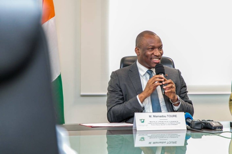 Mamadou Touré, ministre de la Promotion de la jeunesse, de l'insertion professionnelle et du service civique;! (DR)