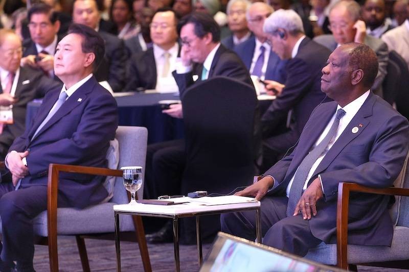 Alassane Ouattara a assisté au panel du sommet présidentiel. (DR)