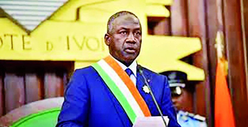 Le président de l'Assemblée national, Adama Bictogo, a dirigé les débats au cours de la plénière.