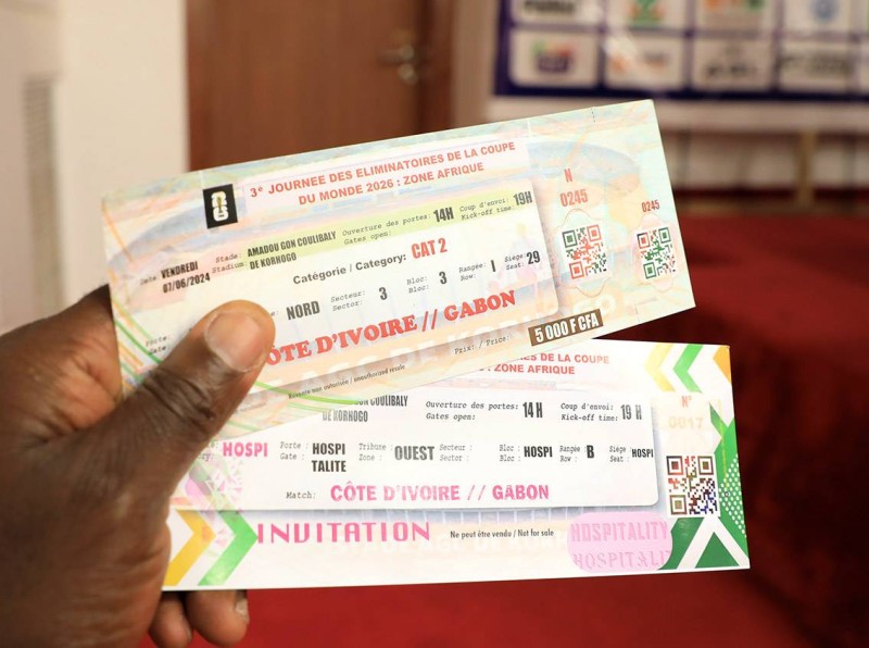 Une vue des tickets. (Ph: Bosson Honoré)