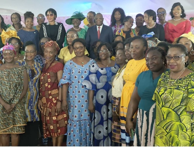Yua Koffi a célébré les femmes de son institution. (Ph: Dr)