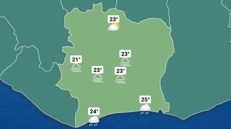 La météo du jour. (Ph:Dr)
