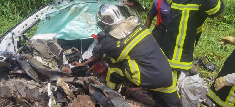 L'accident a eu lieu sur l'autoroute du Nord, au PK 18. (Ph: Dr)