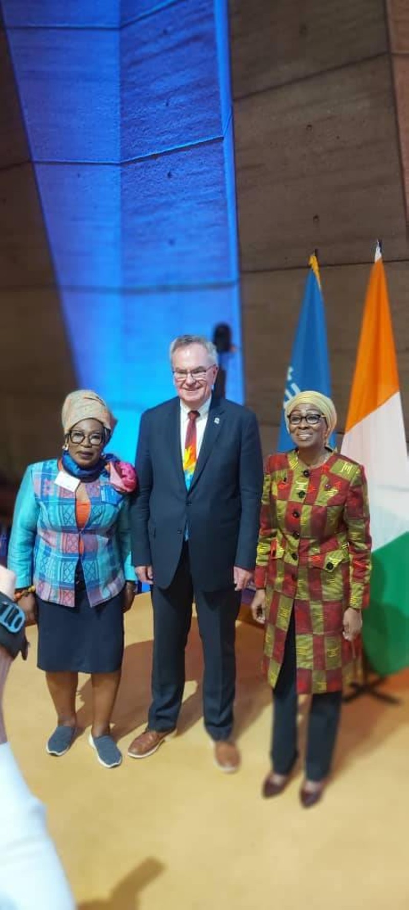 Président Gordon, ambassadeur Ramata Bakayoko-Ly et la Sénatrice Richmond