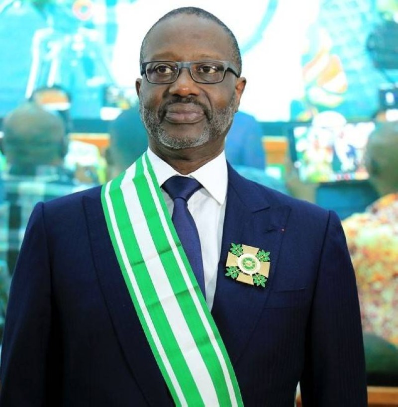 Tidjane Thiam a été élevé au rang de Grand-Croix et Grand maître du Pdci-Rda. (DR)