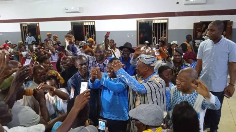 Dacoury Tabley Pierre n'a pas manqué de rappeler les futurs défis à relever, notamment la réinscription du Président Laurent Gbagbo sur la liste électorale. (DR)