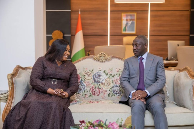 Mémounatou Ibrahima et Adama Bictogo ont eu des échanges fructueux. (Ph: Dr)